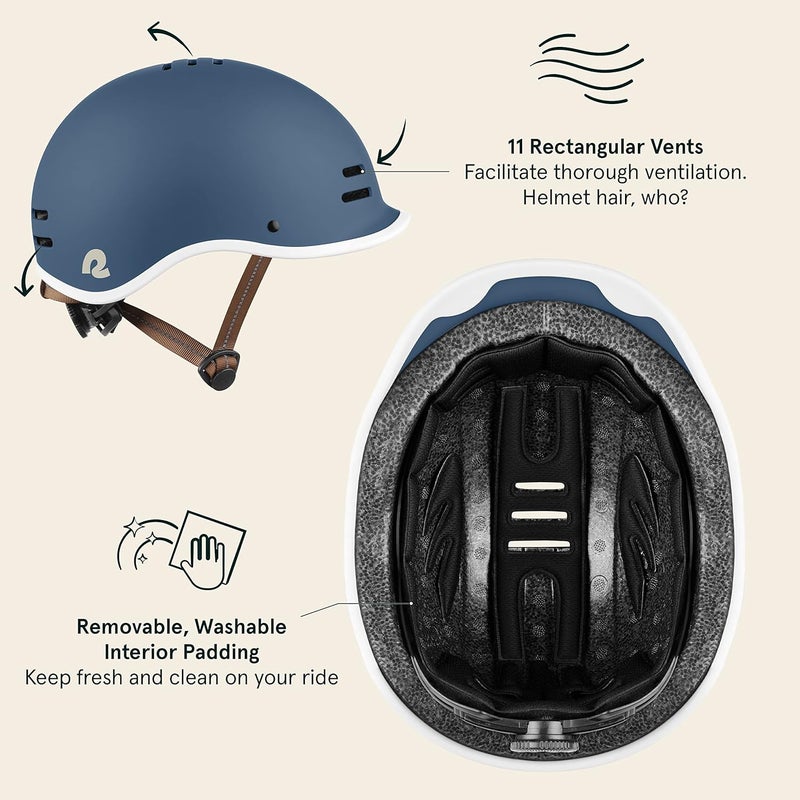 Retrospec Remi Kids Bike Helmet with Built-in Sun Visor - Adjustable Youth Safety Gear for Cycling, Skating & Scooters - 11 Air Vents, Washable Padding & Reflective Straps - Image 3